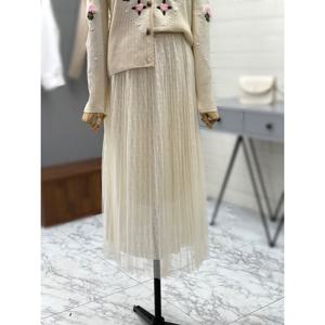 [애티쉬]레이스 샤 플리츠스커트 BSK1R179_OD