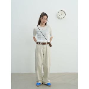 (355821LY10) [에잇세컨즈] 리넨라이크 워시드 코튼 팬츠  아이보리