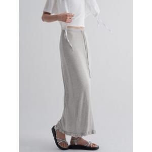 (125827MB13) [에잇세컨즈] 밑단 프릴 스커트  그레이