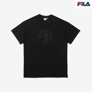 [휠라(프리미엄)](SM)휠라 가드닝 그래픽 2 반팔 티셔츠 FS2RSE2E04X_BLK