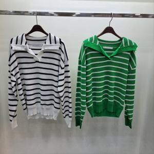 [반에이크]드림 스트라이프 니트 티셔츠 (VB42KTQ331Z)_GJA