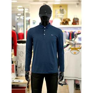 루이까스텔 세이브존03 남성 골프 가을 겨울 기모 요꼬 배색 카라 티셔츠 AG7MDTS901A