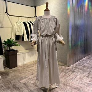 [ab.f.z]AOZ5HO31G_라은드 셔링 스트랩 포켓 롱 원피스