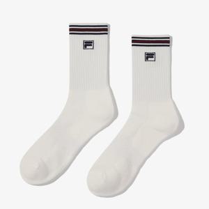 휠라 테니스 스트라이프 중목 양말 FS253SC11X001 191 192 290 474