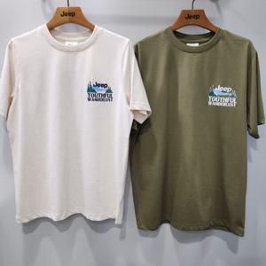 [지프]24남여공용 랭글러 그래픽프린트 반팔티 JP2TSU205_US