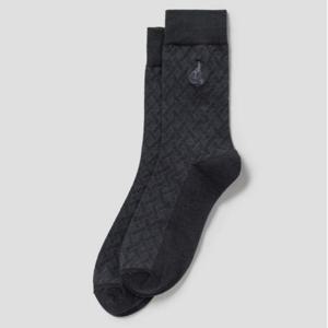 [빈폴] 남성 사선패턴 장목 양말 - 그레이 BE58KTM023 026(남성)