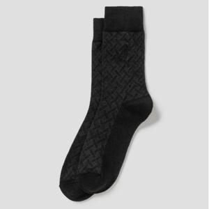 [빈폴] 남성 사선패턴 장목 양말 - 블랙 BE58KTM025 026(남성)