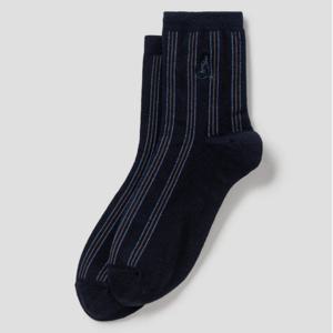 [빈폴] 남성 스트라이프 중목 양말 -네이비 BE58KTM14R 026(남성)