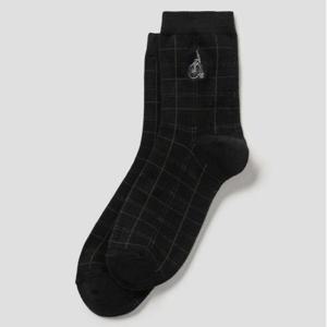 [빈폴] 남성 체크 중목 양말 - 블랙 BE58KTM155 026(남성)