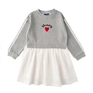 블루독스튜디오 [블루독](MG)우븐매치맨투맨원피스  FW25가을상품 (25A2540050)