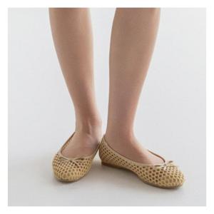 [포멜카멜레]아멜리아 라탄 플랫 Beige 1cm