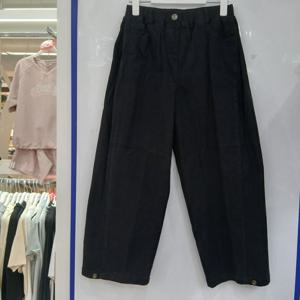 [에꼴리에][모다부평]사이드 폴딩 스냅 벌룬 면바지/25C5252BK_B