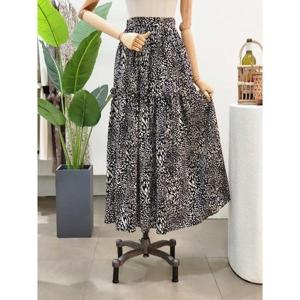 [포커스][대구백화점SG]  FF2I7SK01995_레오파드 밴딩 롱 스커트