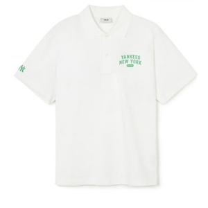 MLB긴팔티 PQJ 3APQV0243-50IVS 공용 바시티 오버핏 카라 티셔츠