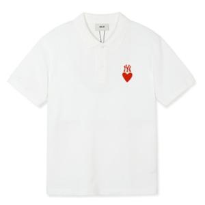 MLB긴팔티 PQJ 3APQH0143-50IVS 하트 컴포터블핏 카라 티셔츠