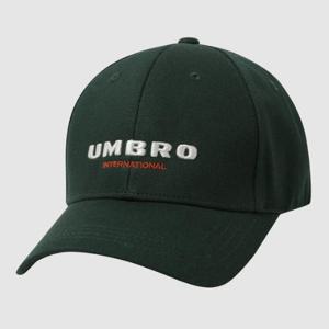 엄브로모자 LQC UP323CCP92-DGN 가로워딩 하드볼캡 / DARK GREEN