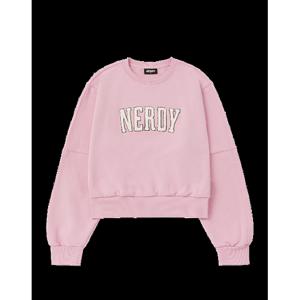 [널디] 우먼스 부클 로고 스웨트셔츠 PNEF23SW12 W S BOUCLE LOGO SWEATSHIRT