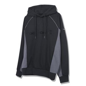 지프 왜고니어 로고 파이핑 셋업 남녀공용 후드티 JO3THU021BK