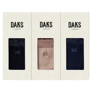 [닥스(양말)]DB26909숙녀 면단목 루렉스프릴 3족세트