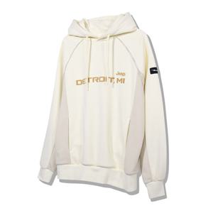 지프 왜고니어 로고 파이핑 셋업 남녀공용 후드티 JO3THU021IV