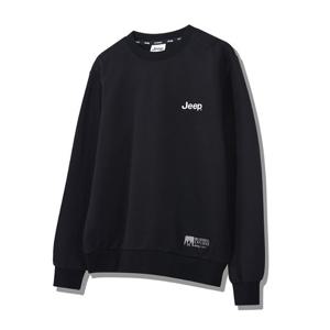 지프 클래식 스몰 로고 남녀공용 맨투맨 JP8TSU802BK