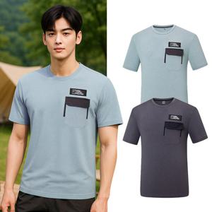 콜핑 공용 하이쿨 흡습속건 등산 반팔 포켓 라운드 티셔츠 KSC485ST3U