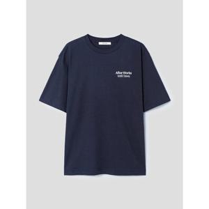 (455842LY5R) [에잇세컨즈] 드라이브 오브제 그래픽 반소매 티셔츠  네이비