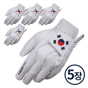 [어베이브] 팀코리아 태극기 국가대표 극세사 골프장갑 5장 _V