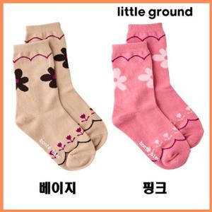 [리틀그라운드8] 봉테비앙(75A18-810-07 08)플라워단말 2종 아동여아양말 데일리 사계절 선물 코디 레이스