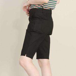 애비뉴투지 엄마옷 면 바이크 5부 옆트임 여성 여름 오비 지퍼 반바지 P09506