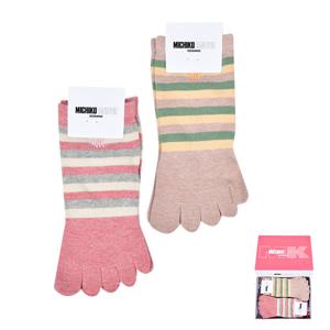 미치코런던 산뜻한 스타일 숙녀 발가락 양말0012rw