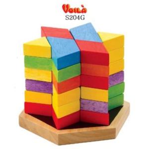 브알라 별모양타워쌓기(S204G) 별모양타워쌓기 S204G 원목 꼭지퍼즐 유아동퍼즐 완구 매트 출산 육아