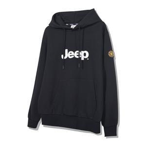 지프 남녀공용 발포프린트 로고 루즈핏 후드티 JO3THU005BK