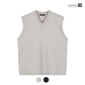 [탑텐][탑텐] 남성 소프트 터치 브이넥 니트 베스트_MSC4ES1901