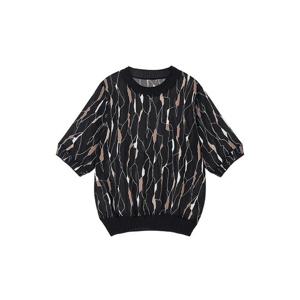 [아날도바시니](아날도바시니) 큐브 배색 블라우스(AX09BL21S)