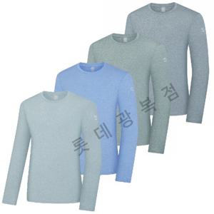 [콜핑]트로이 남성 여름 긴팔 스트레치 라운드티셔츠 KFT0488U-KP03