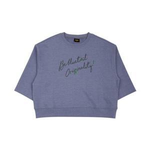 [블루테일] AXG2TS02VV바이올렛 피그먼트 7부 맨투맨