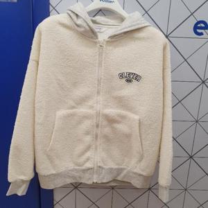 에꼴리에 HC14 배색 양털 본딩 후드점퍼 22D1154