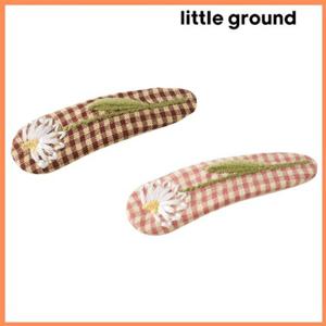 [리틀그라운드8] 룰라비(75A12-872-07)데이지체크헤어핀 아동여아 악세사리 머리띠 장식 파티 공주 데일리