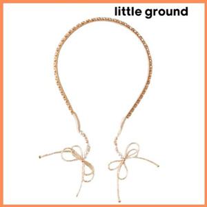 [리틀그라운드8] 룰라비(75A12-873-03)비즈리본헤어밴드 아동여아 악세사리 머리띠 장식 파티 공주 코디