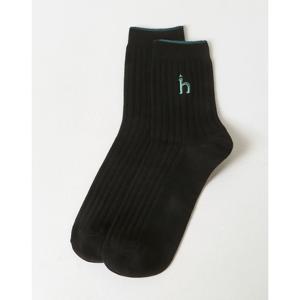 [헤지스] 남성 티핑포인트 골지 중목 양말 HZSS5F102BK