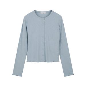 [폴햄]여성 립 크롭 라운드 가디건 PHE3TC2400