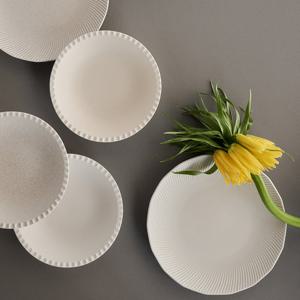 [무케] 네오플램_론다 도자기 접시 23cm 1p 핸드메이드 테이블웨어 자취 신혼 집들이선물
