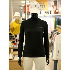 루이까스텔 세이브존03 여성 골프 가을 겨울 베이직 기모 반목 티셔츠 AG7LETS001A