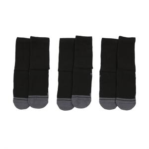 언더아머 공용 UA 퍼포먼스 코튼 미드 크루 삭스 3켤레_1379530-001