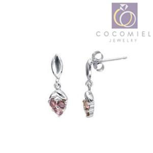실버귀걸이 핑크 큐빅 S-42-E 패션 은귀걸이 이어링 순은귀걸이 은이어링 실버이어링 핑크색귀걸이 큐빅귀걸이 예쁜귀걸이 데일리귀걸이 데일리이어링 패션귀걸이