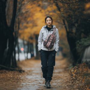 노스페이스 화이트라벨 원웨이 힙색 크로스백 여행 도난방지 보조 가방 NN2PR01M