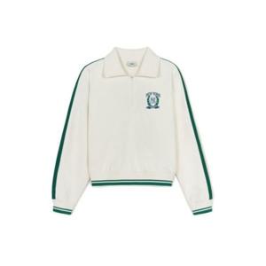 MLB긴팔티 PQJ 3FMTV0644-50CRS 스포티브 바시티 트랙 크롭 반집업 맨투맨