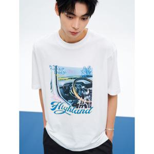 (265842AY11) [에잇세컨즈] 드라이브 그래픽 반소매 티셔츠  화이트