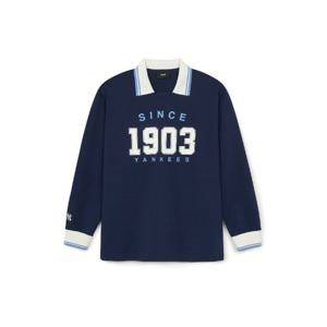 M MLB긴팔티 GQC 3ATSV0944-50NYS 바시티 긴팔 스포츠 카라 티셔츠 뉴욕양키스